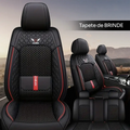 Kit Capa para Banco Completa em Couro Legítimo Universal Italian + BRINDE: Tapete Completo
